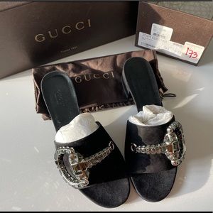 Gucci Shoes for women: KID SCAMOSCIATO NERO from Saks Fifth Avenue